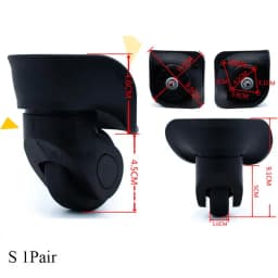 Replacement Luggage Wheels for Suitcases Repair Hand Spinner Caster Replacement Rubber Wheels Trolley Parts For Customs Box