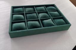 12 Grid Bracelet Watch Premium Pillow Plate 35*24cm Velvet Earnail Pendant Jewelry Display Tray