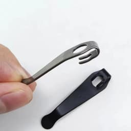 1piece Titanium Lightweight Pocket Back Clips Waist Clip for Para 3 Folding Knife Pocket Clips