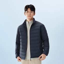BOSIDENG Lightweight Men's Down Jacket,Water-Resistant Puffer Jacket Winter Coat with Stand Collar for Outdoors Travel 1005