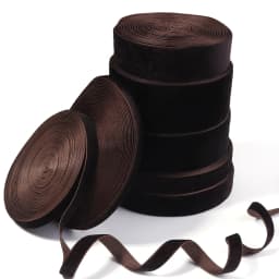 5-10Yards/roll Velvet Ribbons Deep Brown Color Single Face Flocking Webbing Decora For DIY Christmas Crafts Wrapping Decoration