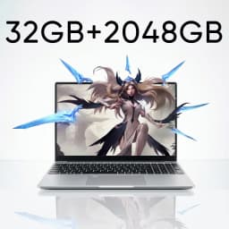 New Ultra Slim 15.6 Inch Laptop Intel Core I3-6100U 32GB RAM 2TB SSD 1920*1080 FHD Display Windows 11 Pro Office Study Computer