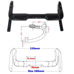 BIKEDOC TB28 Carbon Bunch Bar Toray 700 Track Bar For Front And Rear Brake Fixie Carbon Handlebar UD Glossy Drop Bar