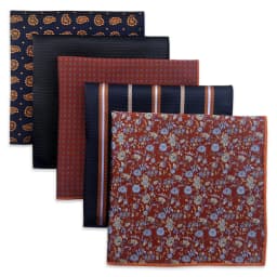 5 Pack Mens Suit Pocket Square Handkerchief Set Various Hanky Lot Classic Gentlemen Wedding Gift Accessories Large Dropshipping