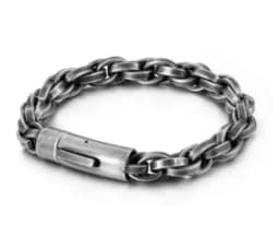 Never fade stainless steel link chain bracelet