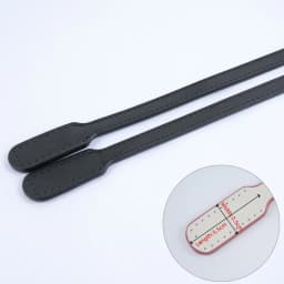 New 1 Pair Hand Sewn Stitched Genuine Leather Bag Straps Handles Replacements Cowhide Hand-Stitched Handmade Underarm Strap