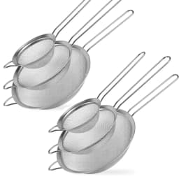 Stainless Steel Fine Mesh Strainer Flour Sifter For Baking With Handle Flour Sieve Sifter Baking Accessories 0859