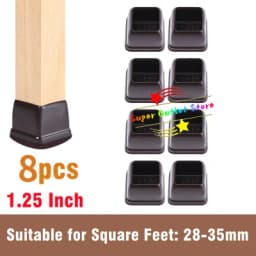 8PCS Soft Silicon Chair Leg Covers Felt Bottom Elastic Furniture Foot Protector Pads Anti-slip Table Legs Floor Protection Mat