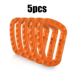 5/10/15/20pcs Tactical D-Shape Plastic Carabiner With Hard Spring Snap Clip ITW Keychain Gear Hook For Outdoor Camping Tools