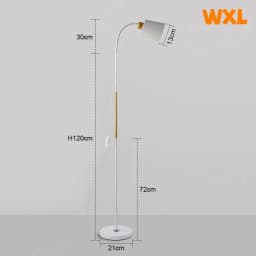 Floor Lamp Simple Floor Lamp Floor Light Wrought Iron LED Standing Lamp Adjustable Lamp Head Standing Reading Light for Living R