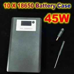 45W Empty Power Bank Case 21700 18650 Battery Housing For Powerbank Charging For Macbook Tablet PC DIY Power Station Box Shell