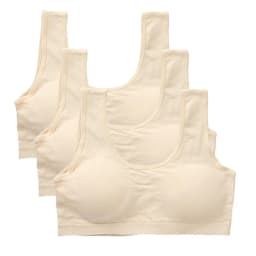 3PCS Kids Cotton Sports Training Bra Solid Color Young Children Underwears Teenage Girls Crop Tops Development Student Vest Bras