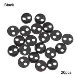 20Pcs Metal Doll Buttons For Doll Clothes Sewing Accessories Round Mini Buttons 3/4/5/6mm For 1/12 1/6 Diy Doll Clothing Buckles