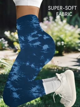 Super Soft High Waisted Tie Dye Leggings for Women Yoga Running Gym Workout Athletic Tights Gym Fitness