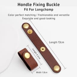 CRAZYSMITH Leather Bag Handle Fixed Buckle For Longchamp Tote Bag Shoulder Fixing Clip Adjustment Shorten Buckle Bag Accessories