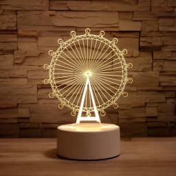 3D Lamp Acrylic USB LED Night Lights Neon Sign Lamp Xmas Christmas Decorations for Home Bedroom Birthday Decor Wedding Gifts