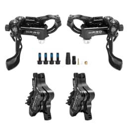 IIIPRO 4 Piston Disc Hydraulic Brake 850/1550mm MTB Ebike Brake set CNC Heat Dissipating Mountain bike Oil Hydraulic Disc Brakes