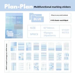 Muilti-Functional Stickers&Memo Note Pad Book Journal Scrapbook Mark Sticker School Stationery