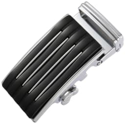 Automatic Ratchet Leather Belt Buckle Mens Solid Buckle Only for 3.5cm/1.38in Leather Strap Cool Gold Black Belt Buckle