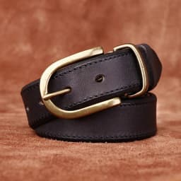 3.3CM Men High Quality Genuine Leather Belt Luxury Copper Buckle Belts Thickening Pure Cowskin Vintage Strap Male Jeans for Man