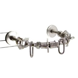 Stainless Steel Bird Perch Stand Chew Toy Bird Cage Display Bar For Small Medium Parrots With Biting Proof Design Interactive