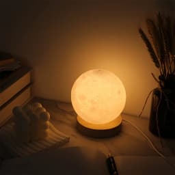 1PC Spherical Table Lamp LED Bedside Lamp Warm Bedroom Nightlight Simple Atmosphere Lamp