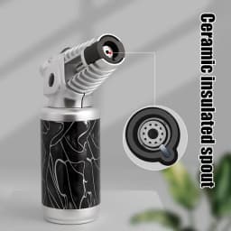 JOBON Strong Flame Gun Lighter Sustainable Flame Ignition  Flame Adjustable Cigar Camping Tool