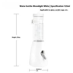 2In1 Hamster Feeder And Waterer Large Capacity Leakproof Automatic Feeder Food Water Dispenser Leak Proof Food Feeding Supplies