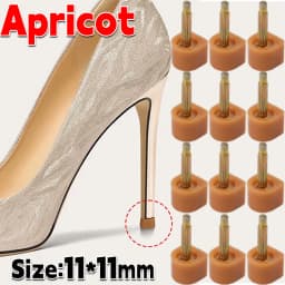 10pcs Heel Repair Tips Pins Shoes Tips Taps Dowel Lifts Replacement Shoe Repair Heel Stoppers Protectors Shoe Accessories