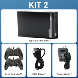 500G Retro Gaming HDD Video Game Console Retrobat&Playnite&Launchbox OS for XBOX/PS3/PS2/Switch/Wii/WiiU/DC/NES with 38200+Games