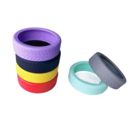 4/8Pcs Pure Color Luggage Wheels Protector with Silent Sound Silicone Suitcase Wheels Protection Cover Reduce Wheel Wear Noise