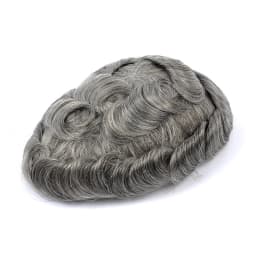Topunique Full Swiss Lace 90% Light to Medium Light Men Toupee Capillary Prothesis Hair Replacement System Hair Piece For Men