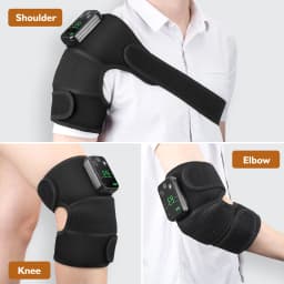 Eletric Knee Heating Massager 3 in 1 Elbow Shoulder Knee Pad Thermal Vibration Leg Support Belt Muscle Relax 3-Speed Heated