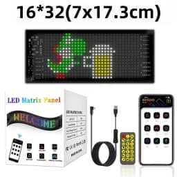 LED Scrolling Advertising Signs Flexible LED Display Bluetooth App Control DIY Text Pattern Animation for World Cup Bar Store
