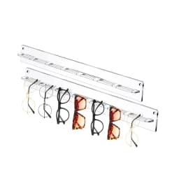 Wall Mounted Acrylic Sunglasses Organizer Storage Eyeglasses Holder Hanging Eyewear Display Rack Jewelry Shelf Transparent