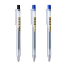 0.5mm Press Gel Pen Blue/Black/Dark Blue/red Ink MUJIs Refills Rod Handle Ballpoint School Office Student Writing Stationery