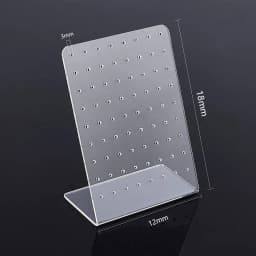 1PC Acrylic 72 Holes Earrings Show Plastic Display For Selling Clear Stand Showcase Earrings Personal Ear Studs Storage Rack
