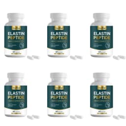 Advanced Marine Elastin Peptides 1000mg Capsules for Skin Firmness Support Beauty Wellness Formula Daily Supplement 60 Capsules