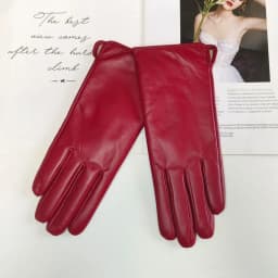 Sheepskin Gloves Women's New Knitted Lining Spring Classic Versatile Multicolor Driving Gloves Leather Autumn