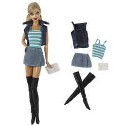 1 Set Doll Clothes 1:6 Scale Dress Outfit for 11.5 Inch 30cm Doll Many Style for Choice Gifts for Girls Doll Accessories #3