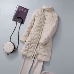 White Duck down Jacket Collarless Women's Mid-Length Coat round Neck Inner plus Size Elderly Mothers Spring Fashion