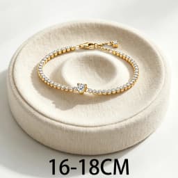 2026 New 925 Silver Women's Logo Heart Shaped Snake Chain Tennis Adjustable Bracelet Display Tool DIY Exquisite Charm Jewelry