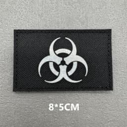 3D Tactical Patches IR Reflective Badge on Backpack Vest Clothing DIY Morale Tactical Badges Hook&Loop Laser Cut Supplies