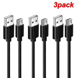 NNBILI 3PCS Micro USB Cable 2.4A Fast Charging Wire Mobile Phone Micro USB Cable For Xiaomi Samsung Andriod Charge Cable Cord