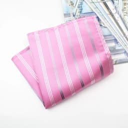 New Pink Dot Striped Pocket Square For Men 22cm Formal Handkerchief Towel Groom Wedding Suit Cravat Hanky Host Chest Small Scarf