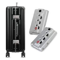 2Pcs Luggage Customs Locks TSA007 Authentication Security Lock Suitcase Replacement Password Lock for 3 Digit Self-Setting Lock