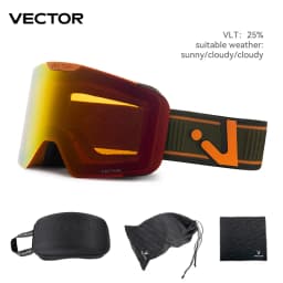 VECTOR Brand Ski Goggles Children Snowboard Goggles Glasses for Skiing UV400 Protection Skiing Snow Glasses Anti-Fog Ski Mask