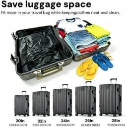 Travel Suitcases Vacuum Compression Bags Thickened Airtight Roll-Up Storage Bags Waterproof Luggage Organizer for Outdoor Travel