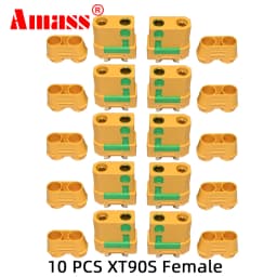 Amass XT90S Connector xt90s anti spark XT90S XT90-S Male Female Motor Adapter for Battery ESC and Charger Lead for RC Car Truck