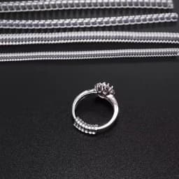 4pcs/lot Transparent Spiral Based Ring Tools Spring Coil Ring Size Adjuster Guard Tightener Reducer Resizing Tool For Jewelry